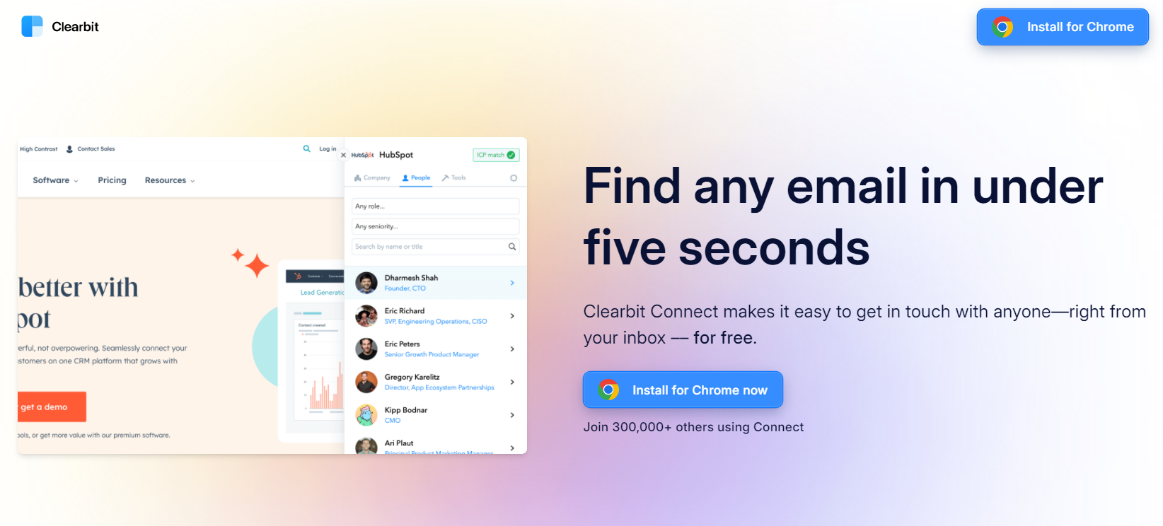 Clearbit Connect