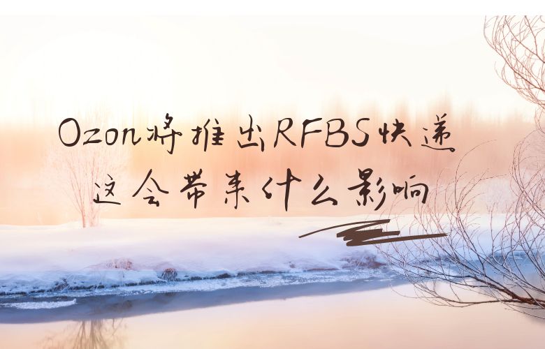 Ozon将推出RFBS快递,这会带来什么影响?