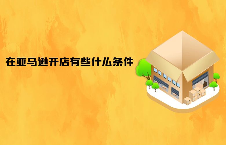 在亚马逊开店有些什么条件