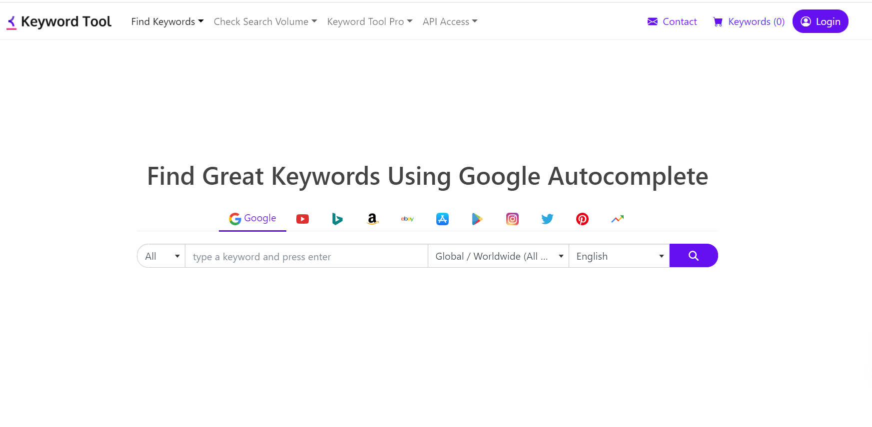 keywordtool.io