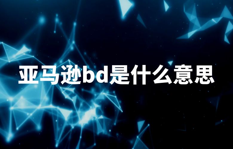 亚马逊bd是什么意思