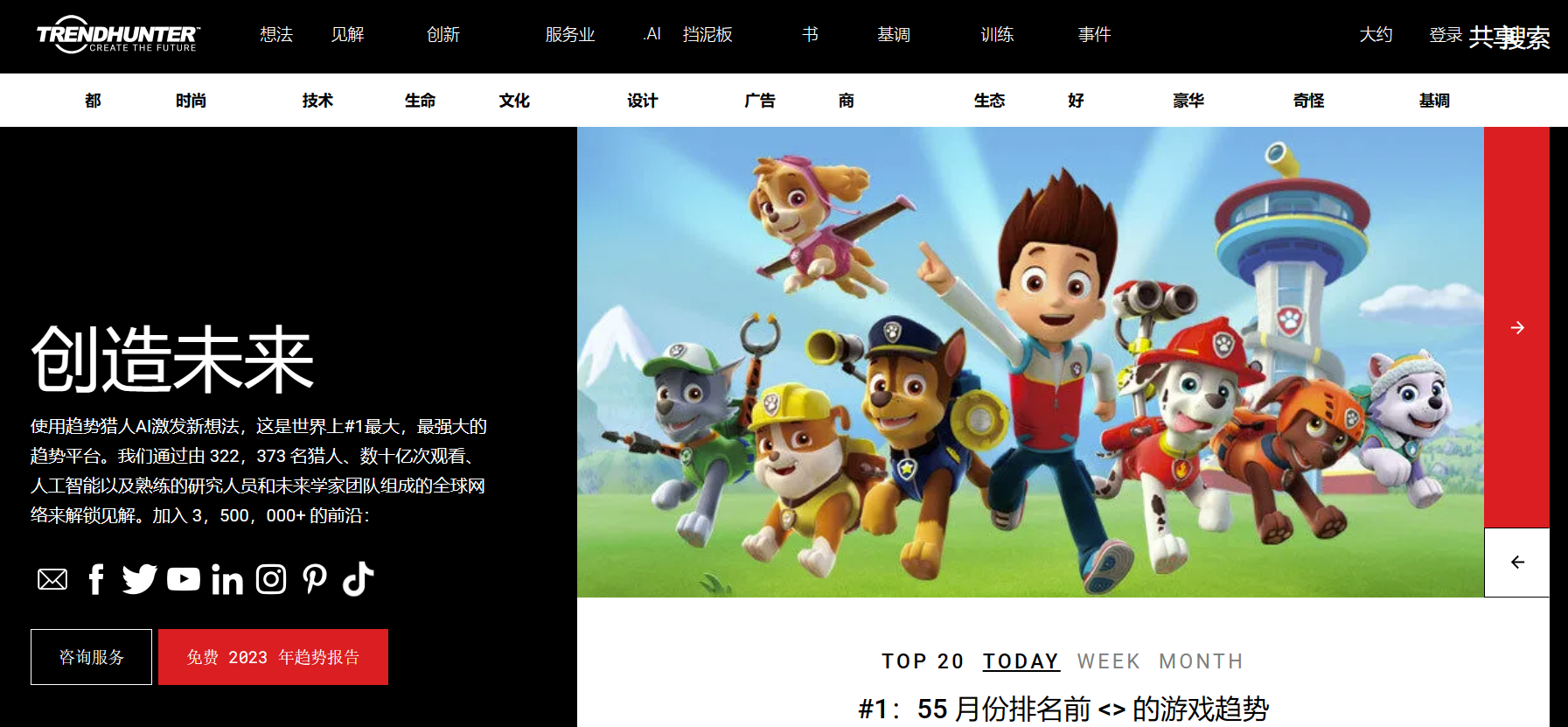 Trend Hunter——趋势猎人在线社区