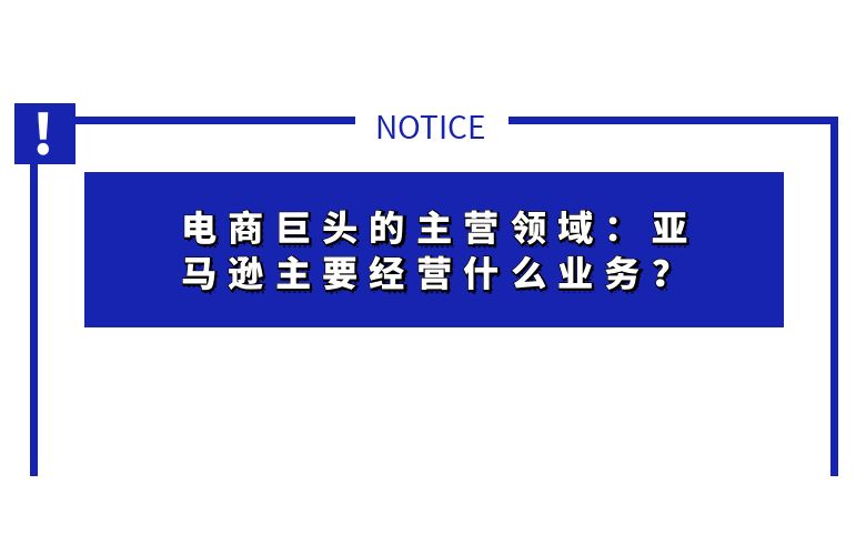电商巨头的主营领域:亚马逊主要经营什么业务?