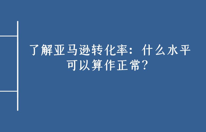 了解亚马逊转化率:什么水平可以算作正常?